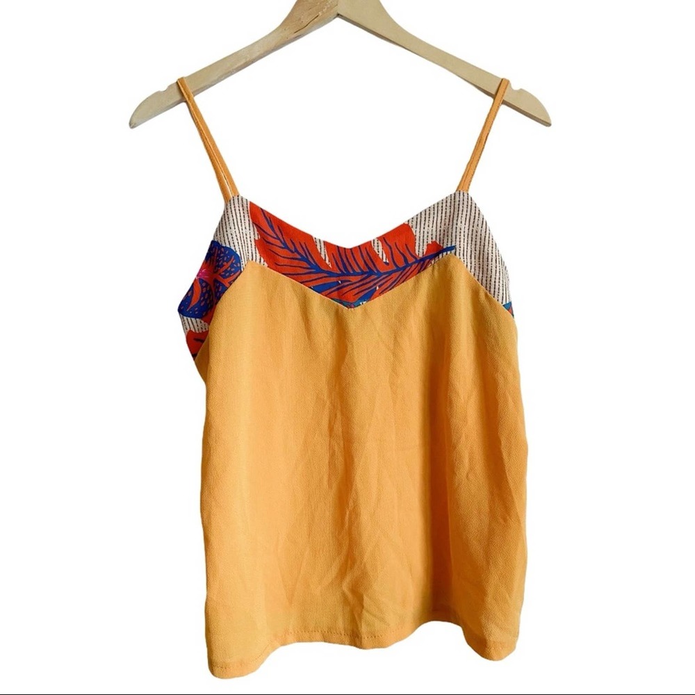 NEW CBR Golden Yellow Tropical Tank Top Size Large